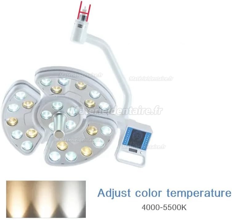 Saab® KY-P138-2 Lampe chirurgicale dentaire lampe LED scialytique (montée au plafond, 52 LED)